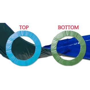   ) Reversible 2 in 1 Blue & Green Standard Trampoline Pad 