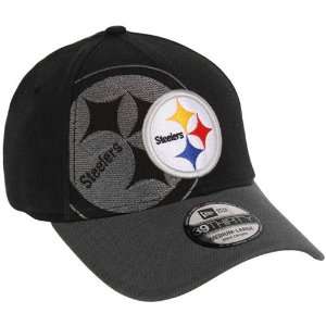 NFL New Era Pittsburgh Steelers 39THIRTY Classic Flex Hat   Black 