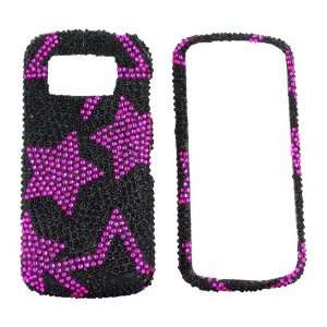    For Nokia N97 Bling Hard Plastic Case Pink Stars Gems Electronics