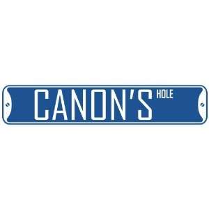   CANON HOLE  STREET SIGN