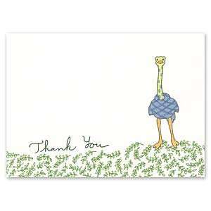  Ostrich Thank You Note Baby Stationery Baby