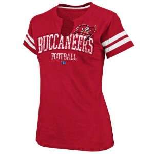  Tampa Bay Buccaneers Womens Go For Two Red T Shirt 