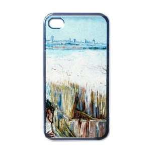  Background By Vincent Van Gogh Black Iphone 4   Iphone 4s Case Office
