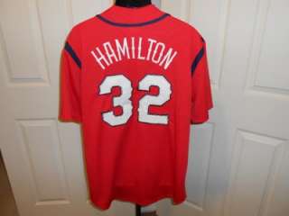This is a NEW MAJESTIC Josh Hamilton #32 of the Texas RANGERS in red 