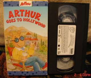 Arthur Goes To Hollywood 3 Episodes Vhs Video MINT Cond FREE US 1st 