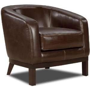  Houston Brown Leather Accent Chair HDA049