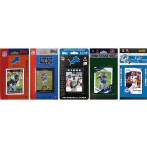 NFL Detroit Lions 5 Pack Trading Card Set  Sports 
