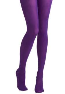 Tights for Every Occasion in Violet   Purple, Solid, Fall, Winter