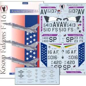  F 16 Kosovo Falcons USAF Over the Balkans (1/32 decals 