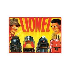  Lionel Trains Father and Son Retro Vintage Embossed Tin 