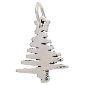   Charm Stylized Artistic Christmas Tree 18mm (1) Arts, Crafts & Sewing
