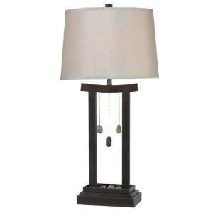  Kenroy Home Chimes 1 Light Table Lamp in Copper Bronze 