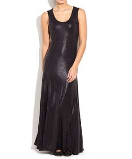 Black Pattern (Black) Shimmer Animal Maxi Dress  209844209  New Look