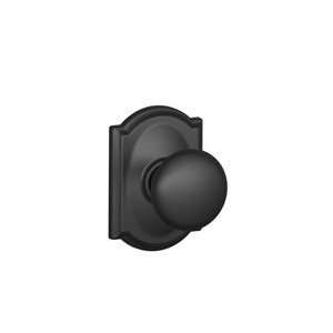   Black Passage Plymouth Style Knob with Camelot Rose