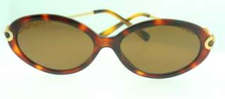 St. John Knit BROWN GOLD LOGO GLASSES sunglasses ITALY W/CASE  