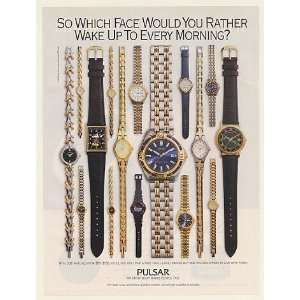  1995 Pulsar Watches Which Face You Rather Wake Up To Print 