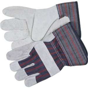  C Shoulder, Split Leather Safety Gloves, Rubberized Safety 