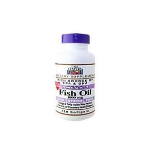  Fish Oil 1000 mg Omega 3   120 softgels