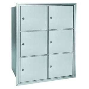   2600 Horizontal Cluster Mailboxes   3 x 2, Rear