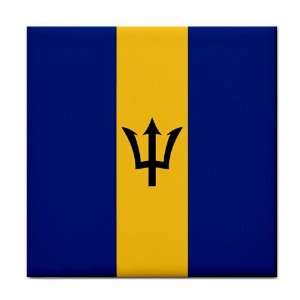  Barbados Flag Tile Trivet 