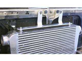 one perfectly made mounting brackets securely holds intercooler and 