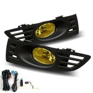  03 05 Honda Accord Coupe Yellow Fog Lights with Wiring 