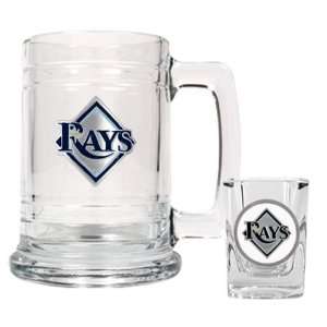  Tampa Bay Rays Beer Mug & Shot Glass Set Sports 