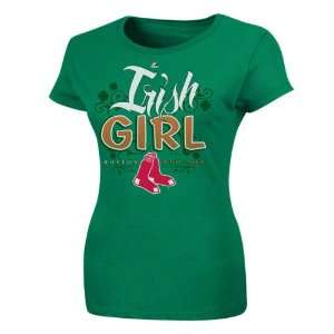  MLB Majestic Boston Red Sox Womens The Green Way T Shirt 