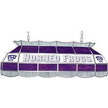 Trademark Global TCU Horned Frogs 40 Stained Glass Tiffany Lamp 