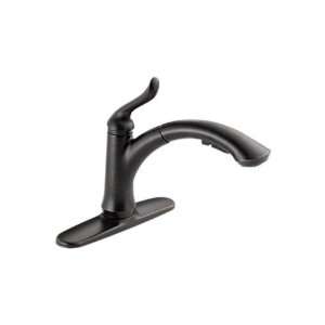 Delta 4353 RB DST Linden One Handle Kitchen Faucet with Pull Out Spray 