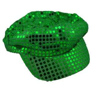  Emerald Green Sequin Newsboy Hat Toys & Games