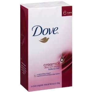 Dove Beauty Bar Cream Oil Ultra Rich Velvet 1 / 4 Moisturizing Cream 