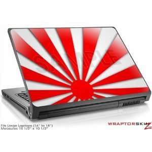  Large Laptop Skin Rising Sun Japanese Red Electronics