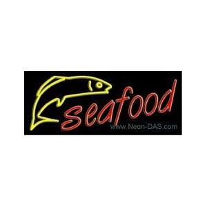  Seafood Neon Sign 13 x 32