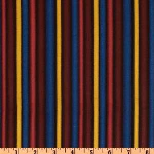  44 Wide Elvis On Tour Stripes Blue/Red Fabric By The 