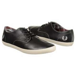 Mens Fred Perry Foxx Leather Black Shoes 