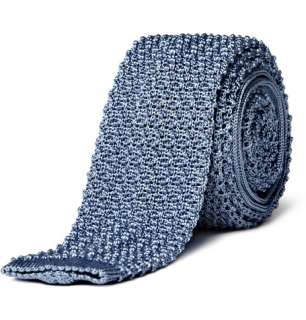  Accessories  Ties  Neck ties  Blue crochet tie