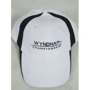  Wyndham Championship Golf Hat White/Black ADG Cap NEW 