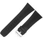 30mm Black Rubber Watch Band for Tag Heuer Microtimer