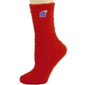 Kansas Jayhawks Red Feather Touch Socks 
