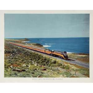 1943 Daylight Limited Southern Pacific Lines Coast   Original Print 