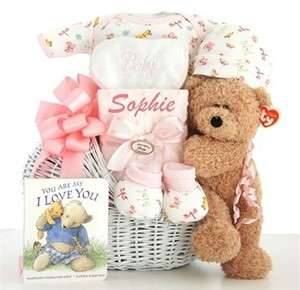   Little Miracle Baby Girl or Boy Gift Basket For The New Mom  
