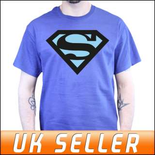 Sheldon Cooper Big Bang Theory Superman Logo Blue T shirt All Sizes 