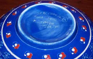 Handmade & Handpainted 10 Turkish Raised Iznik China/Ceramic Bowl 