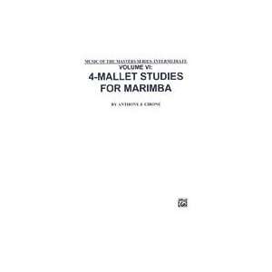   Masters, Volume VI 4 Mallet Studies for Marimba Musical Instruments