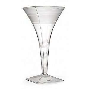  Square 8 Oz 1 Piece Martini Glass (1209) 72/Case Health 