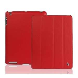  Ipad 2 Leather Smart Cover Case RED Electronics