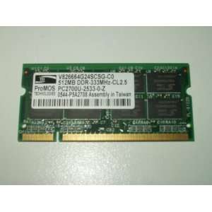  HP 512Mb 333Mhz PC2700 DDR CL2.5 200 Pin Laptop Memory 