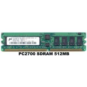  512MB PC2700 333Mhz DDR ECC RAM 184 PIN   Micron 