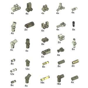 LEGO Technic Connector Pegs, Joints, Peg Joints Deluxe Set (176 pcs)